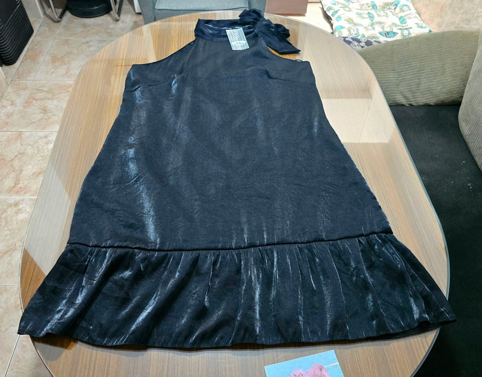 Black ruffle dress - Size 52 - runs smaller than size 48 – photo 2